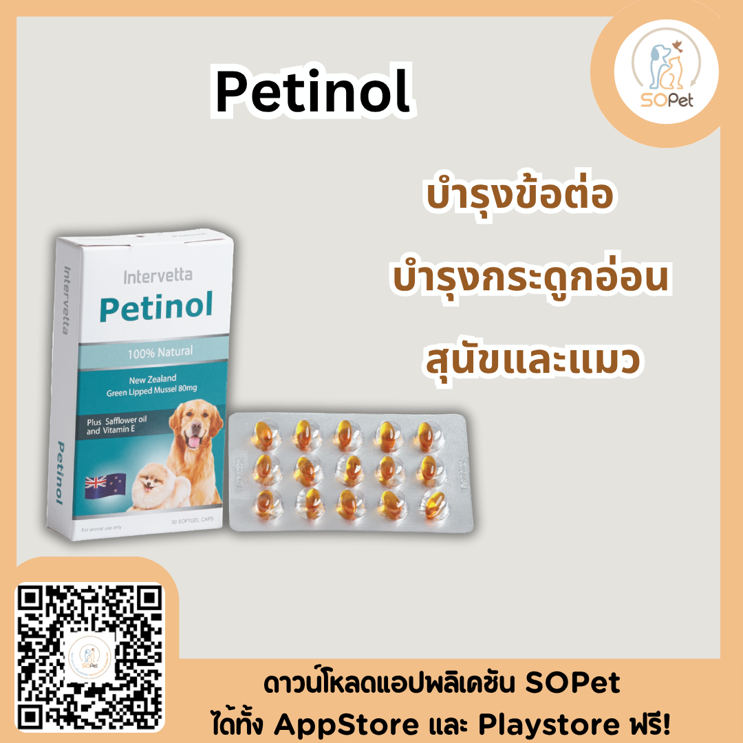 Petinol เพทตินอล บำรุงข้อสุนัข