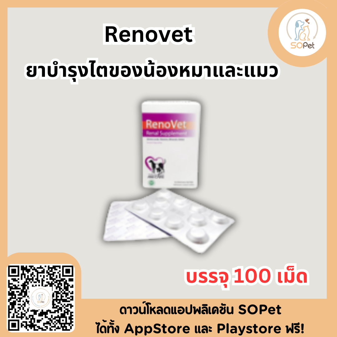 RenoVet บำรุงไตสุนัข บำรุงไตแมว