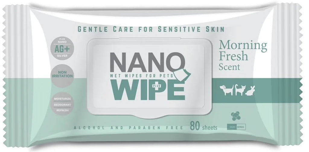 Nano Wipe  ทำความสะอาด สัตว์เลี้ยง ขนาด18x20 cm บรรจุ 20 และ 80 ผืน