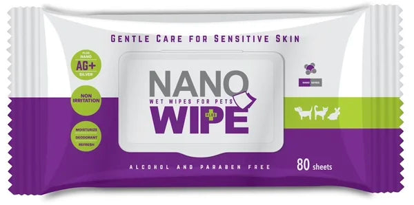 Nano Wipe  ทำความสะอาด สัตว์เลี้ยง ขนาด18x20 cm บรรจุ 20 และ 80 ผืน