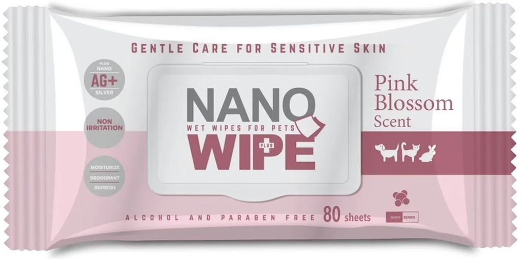 Nano Wipe  ทำความสะอาด สัตว์เลี้ยง ขนาด18x20 cm บรรจุ 20 และ 80 ผืน