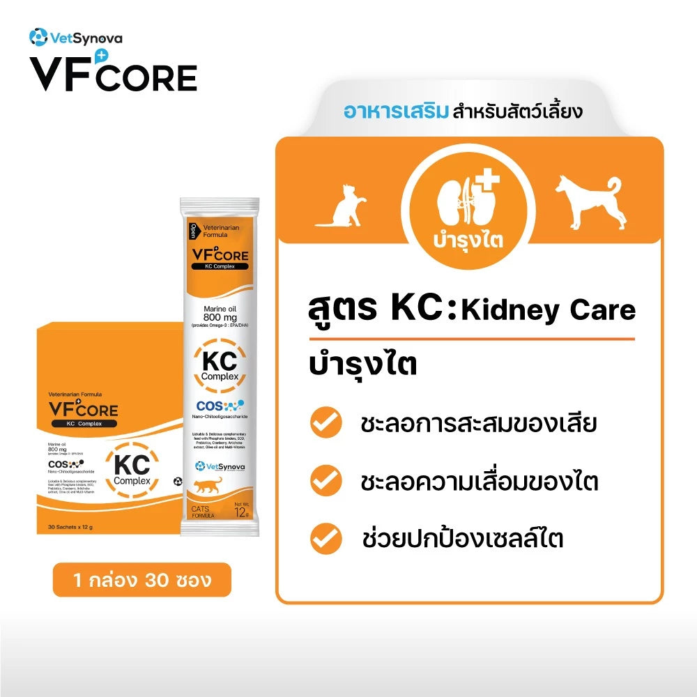 VFcore อาหารเสริมสำหรับแมว ขนมแมวเลีย ไลซีน, บำรุงเลือด, บำรุงข้อต่อ เสริมสร้างกล้ามเนื้อ