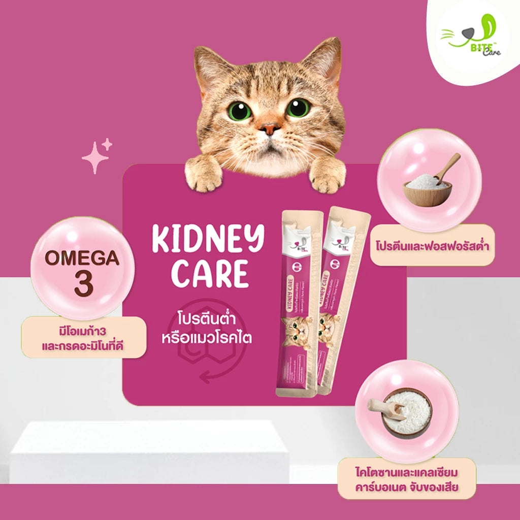 Bite Care Safety Snack (ไบท์ แคร์) ขนมแมวเลียเพื่อสุขภาพ ขนาด 12 g [แบ่งขาย]